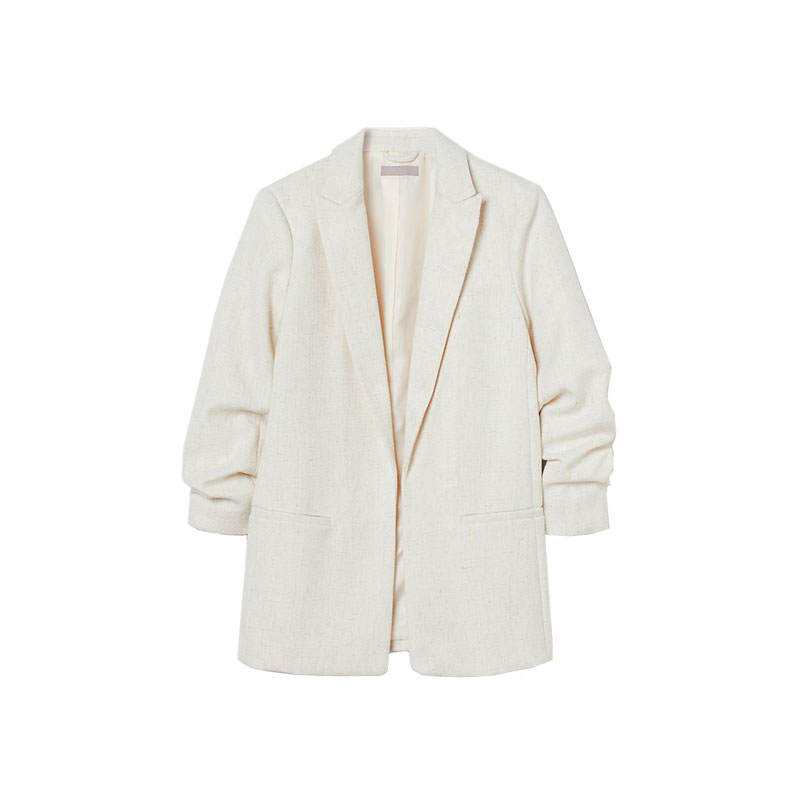 Marynarka, biała marynarka, marynarka do pracy, H&M, damska marynarka