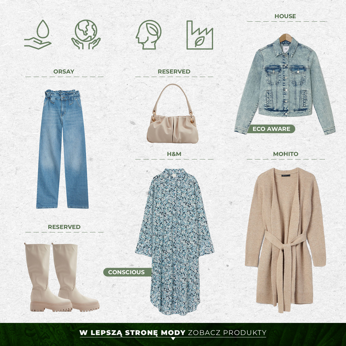 Naturalne materiały dla Pań