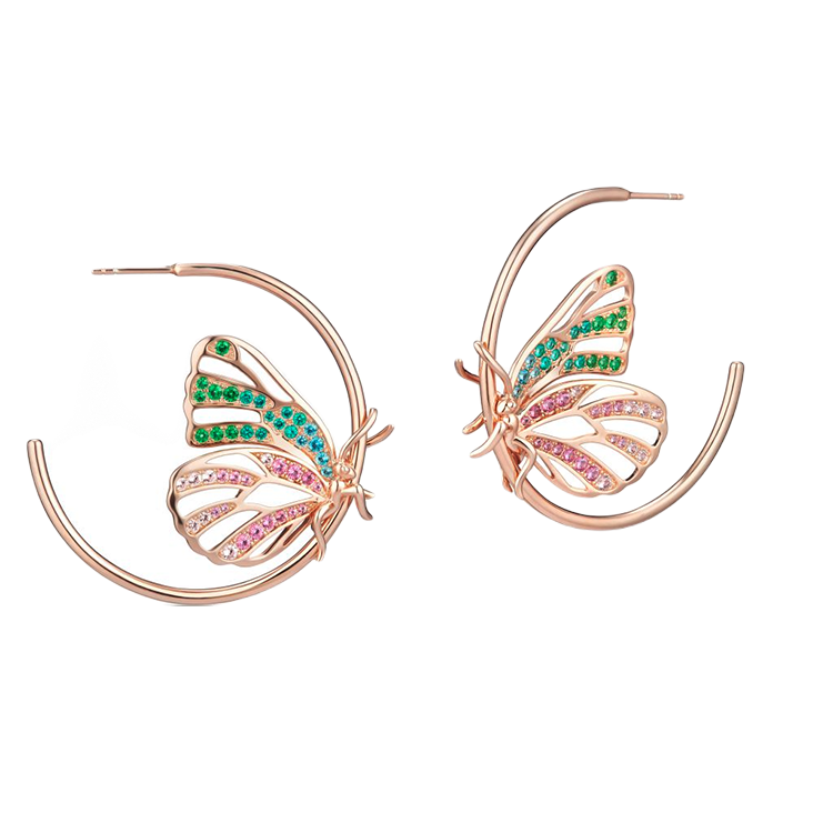 W.Kruk - KOLCZYKI SREBRNE PRELUDIUM BUTTERFLY