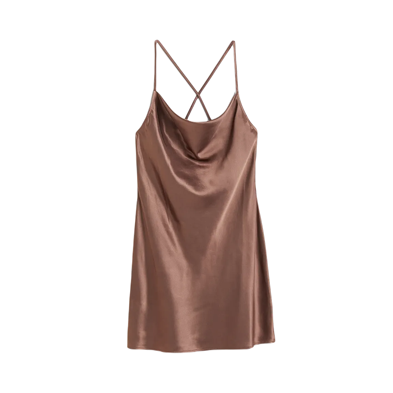 H&M - Krótka sukienka z satyny 