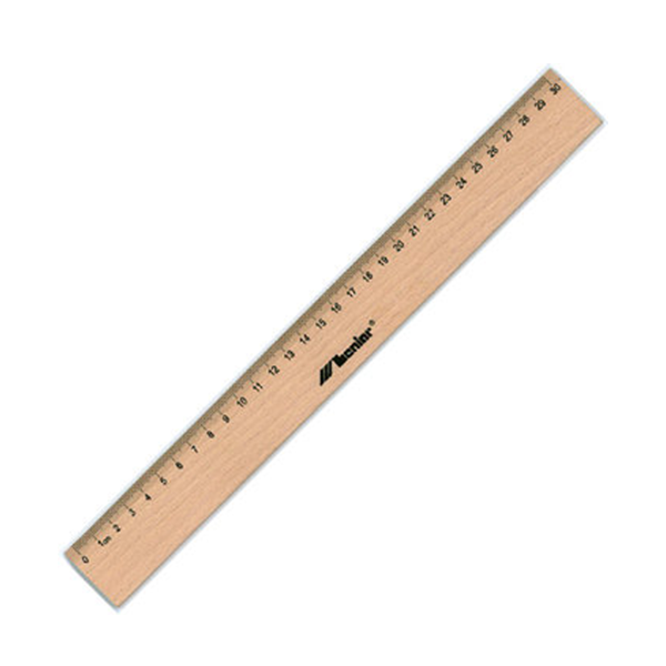Empik - Linijka drewniana, 30 cm