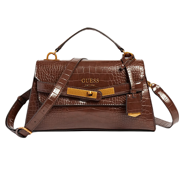 Guess - Torebka z printem croco model enisa