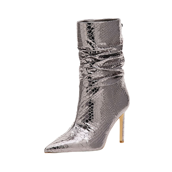 Guess - Laminowane botki za kostkę model dabbi