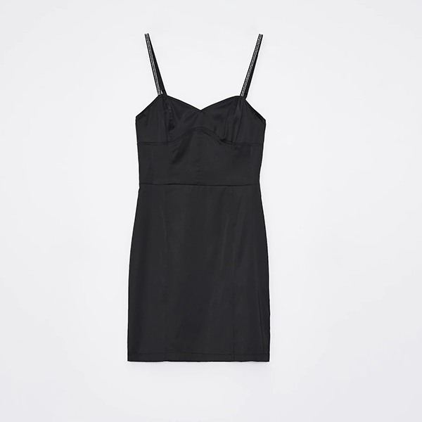 Mohito - Sukienka mini z ozdobnymi ramiączkami