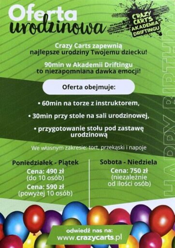 Driftujące gokarty Crazy Carts!