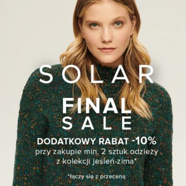 Dodatkowy rabat -10% przy zakupie 2 sztuk odzieży i więcej z kolekcji jesień-zima