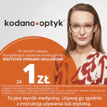 WSZYSTKIE oprawki okularowe za 1 zł!