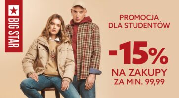 Promocja -15% DLA STUDENTA!