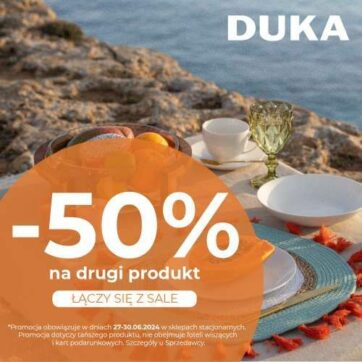 Druga sztuka -50% już teraz w salonie DUKA!
