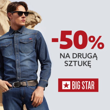 -50% NA DRUGĄ TAŃSZĄ SZTUKĘ!