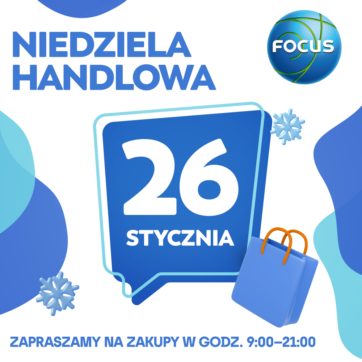 NIEDZIELA HANDLOWA 26 STYCZNIA!