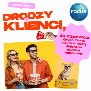 Funkcjonowanie Centrum w Boże Ciało
