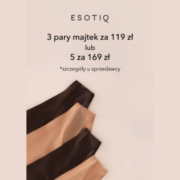 Majtki 3 pary 119 zł, 5 par 169 zł