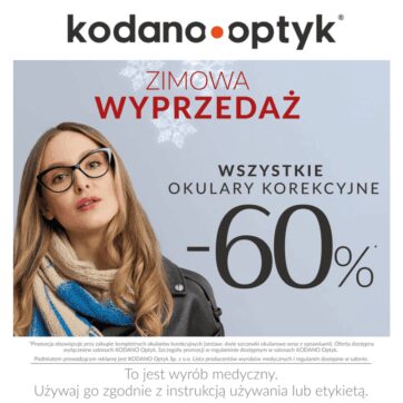 Ostatnie dni Zimowej Wyprzedaży! WSZYSTKIE okulary korekcyjne -60%