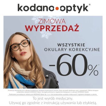 Ostatnie dni Zimowej Wyprzedaży! WSZYSTKIE okulary korekcyjne -60%