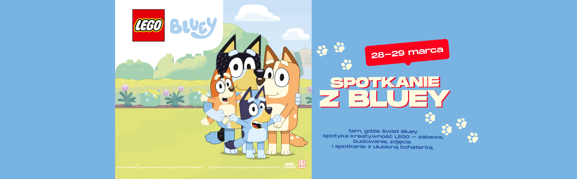 Wiosenny weekend pełen kreatywnej zabawy z Bluey i LEGO®!