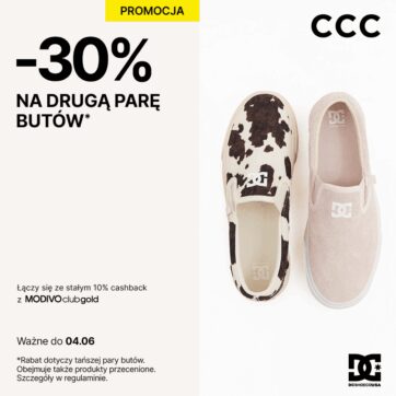 Teraz w CCC-30% na drugą parębutów!