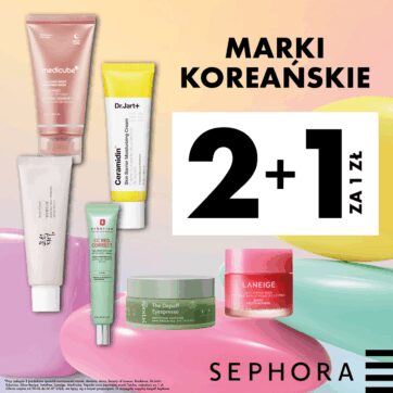 SEPHORA MARKI KOREAŃSKIE 2+1