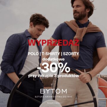 Promocja POLO / T-SHIRT / SZORTY dodatkowe -30% przy zakupie 3 produktów