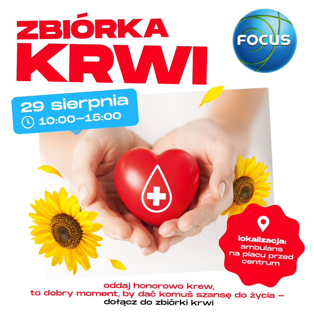 Zbiórka krwi 29 sierpnia