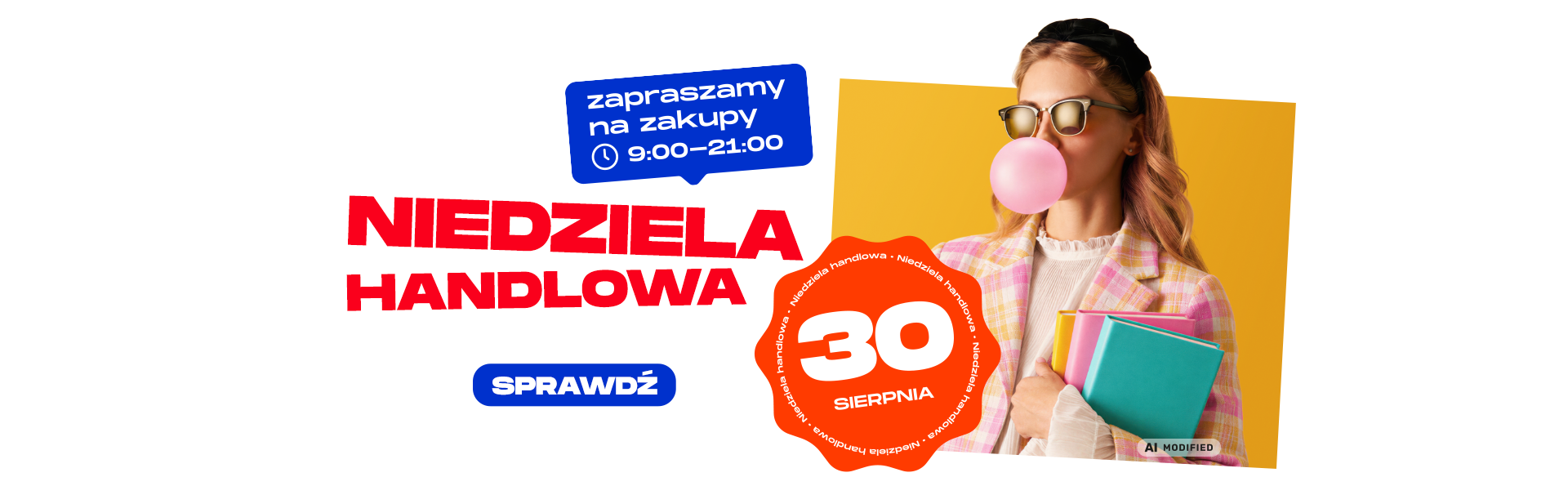Niedziela handlowa 30 sierpnia!