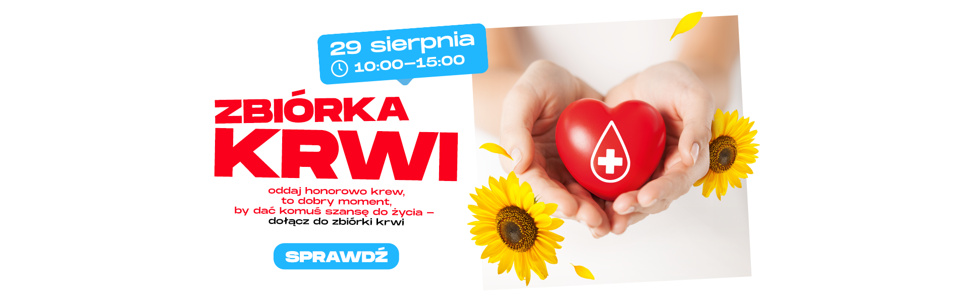 Zbiórka krwi 29 sierpnia
