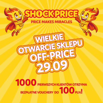 Wielkie otwarcie sklepu ShockPrice!