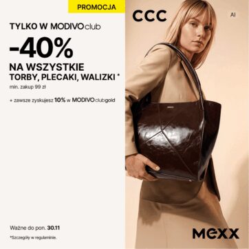 W CCC -40% na wszystkie torby, plecaki i walizki!