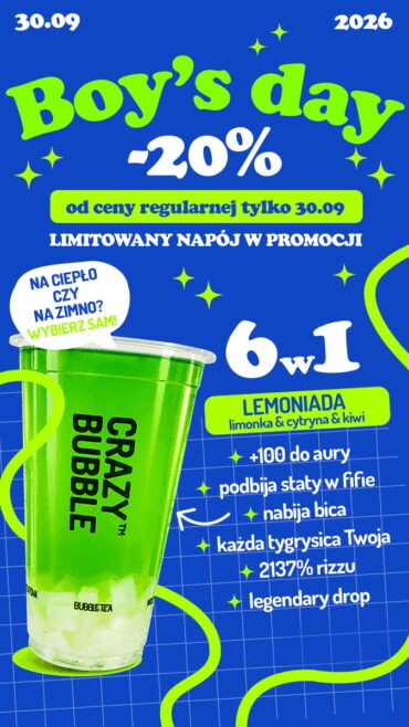 ð Dzień Chłopaka w Crazy Bubble! ð